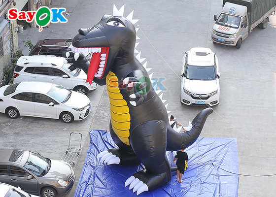 Υπαίθριο χτύπημα χαρακτηρών κινουμένων σχεδίων διαφήμισης διογκώσιμο - επάνω ζωικό μπαλόνι δεινοσαύρων