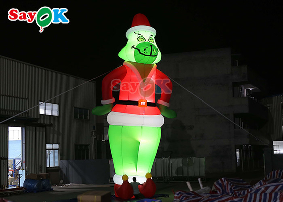 Διογκώσιμα Χριστούγεννα Santa μπαλονιών Inflable Grinch χαρακτηρών κινουμένων σχεδίων συνήθειας για τη διακόσμηση