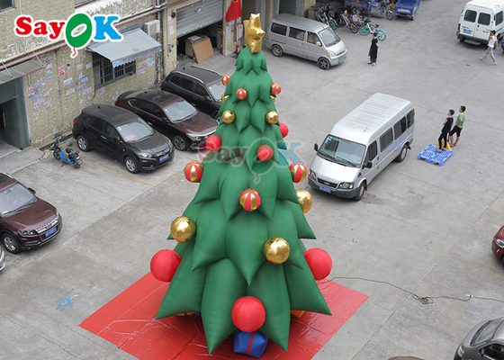 Γιγαντιαίο διογκώσιμο διογκώσιμο δέντρο διακοσμήσεων Χριστουγέννων χριστουγεννιάτικων δέντρων