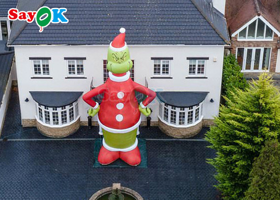 30ft Grinch φουσκωτό χαρακτήρες καρτούν πράσινο τέρας χριστουγεννιάτικο καπέλο οικιακό φουσκωτό στέκεται διακόσμηση