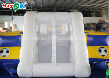 Γιγαντιαίο διογκώσιμο ποδόσφαιρο 8*5m PVC μουσαμάδων διογκώσιμη πίσσα ποδοσφαίρου αθλητικών παιχνιδιών διογκώσιμη