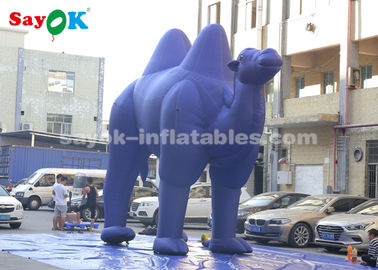 Φουσκωτά μπαλόνια ζώων Μαύρο μπλε Φουσκωτά χαρακτήρες καρτούν για εξωτερική διαφήμιση / Γίγαντα φουσκωτή καμήλα