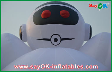 Μεγάλοι αντηλιακοί χαρακτήρες εξωτερικοί λευκοί 10 μέτρων αντηλιακοί ρομπότ αντηλιακοί χαρακτήρες για διαφήμιση